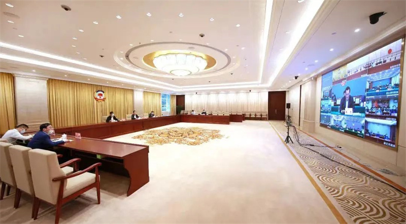 区政协主席、党组书记郑政平参加省政协专题视频调研座谈会并作交流发言