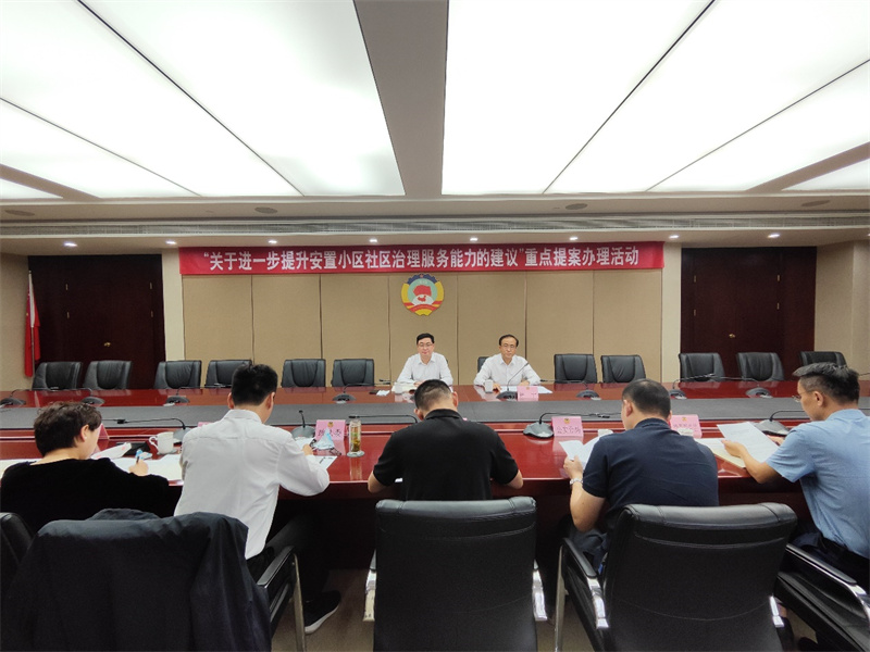 区委副书记吴震宇领办重点提案