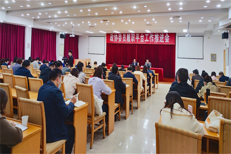 区政协召开政协委员履职平台工作推进会