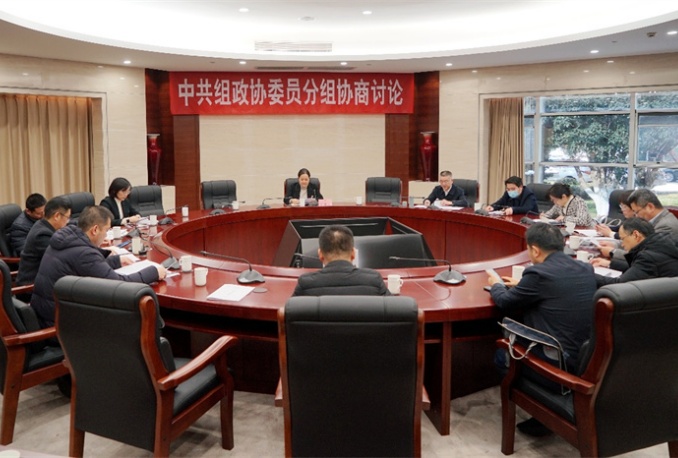 政协委员分组讨论沈东书记讲话和两个工作报告